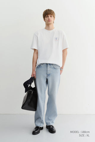 UNISEX CUPID ARCH BACK LOGO T-SHIRT OFF WHITE