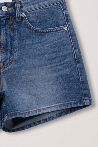 MINI DENIM SHORTS CLASSIC BLUE