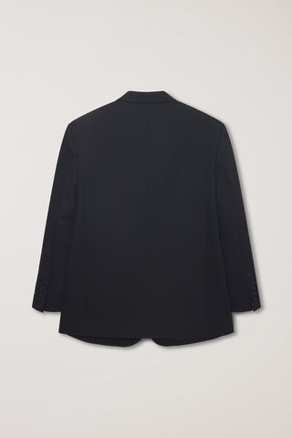 UNISEX OVERSIZED WOOL BLAZER BLACK