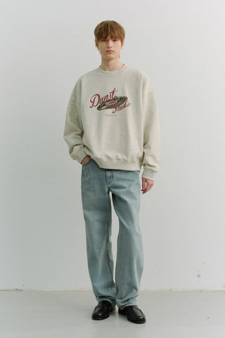 UNISEX VINYL SWEATSHIRT OATMEAL MELANGE