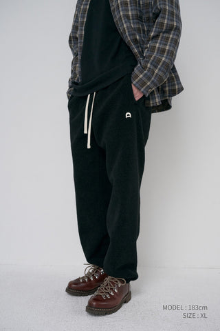 UNISEX BOUCLE JOGGER PANTS BLACK