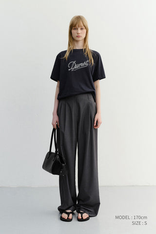 UNISEX CHAIN LOGO T-SHIRT NAVY