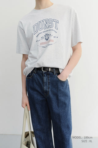 UNISEX CUPID ARCH LOGO T-SHIRT LIGHT MELANGE GREY