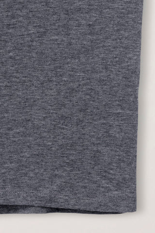 ESSENTIAL ROLL NECK TOP MELANGE GREY