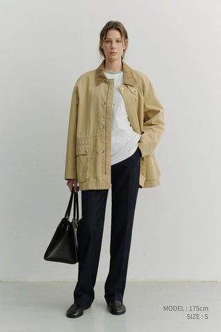 STRAIGHT SLACKS NAVY