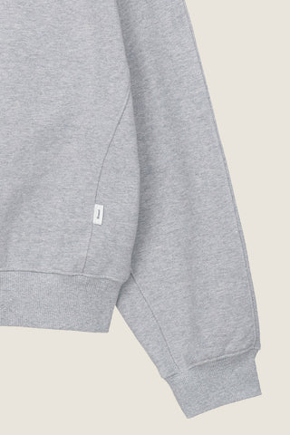 UNISEX DUNST LOGO CREASE SWEATSHIRT MELANGE GREY