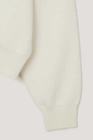 UNISEX CASHMERE COLLARED SWEATER IVORY