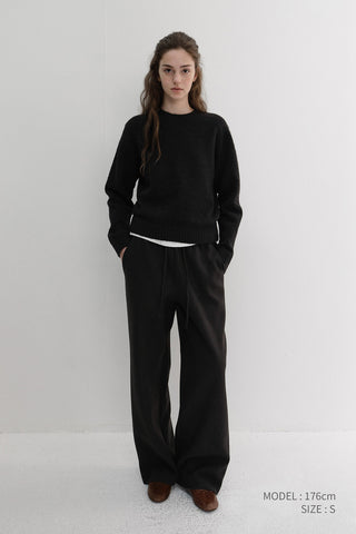 UNISEX SHAGGY DOG SWEATER BLACK