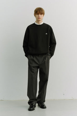 UNISEX DUNST LOGO CREASE SWEATSHIRT BLACK
