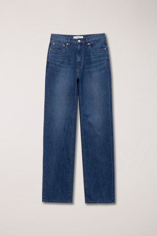 RELAXED SUMMER DENIM PANTS CLASSIC BLUE