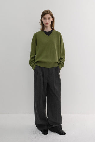 WINTER FLANNEL SLACKS CHARCOAL GREY