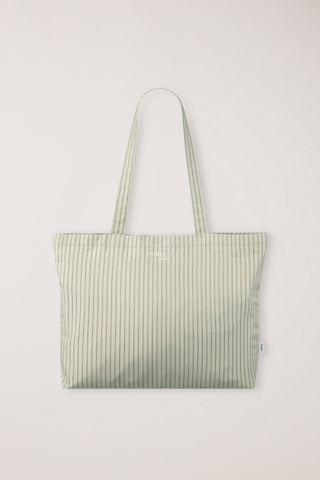 STRIPE EASY SHOPPER OLIVE STRIPE