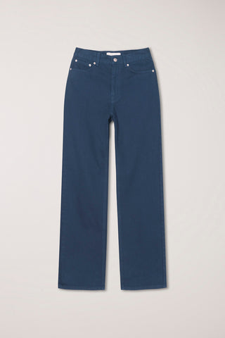 ESSENTIAL STRAIGHT COLORED JEANS BLUE NAVY