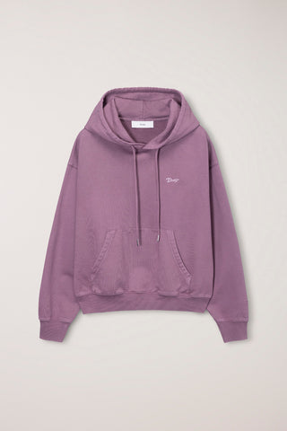 UNISEX GARMENT DYED HOODIE PURPLE