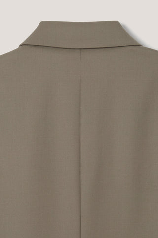 UNISEX 3 BUTTON WOOL BLAZER KHAKI BEIGE