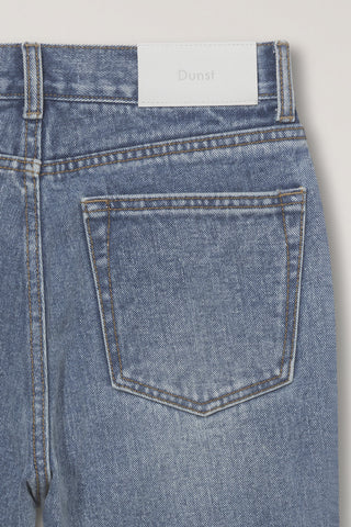 ESSENTIAL SEMI BOOT-CUT JEANS BRUSHED BLUE