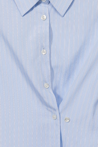 2-WAY ESSENTIAL STRIPED SHIRT SOFT BLUE STRIPE
