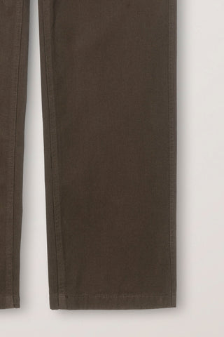 STRAIGHT CHINO SLACKS BROWN