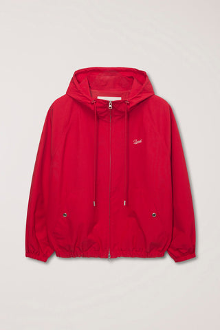 UNISEX LOGO WINDBREAKER RED