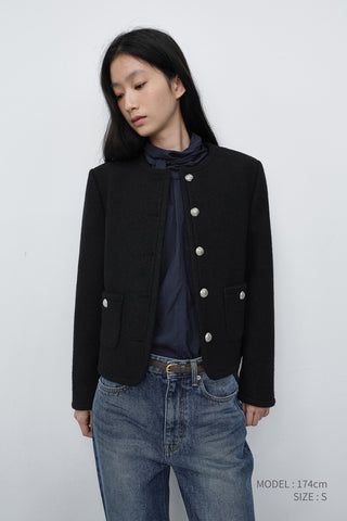 TIE BLOUSE NAVY