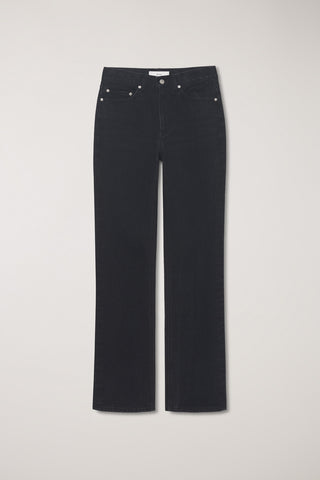 ESSENTIAL SEMI BOOT-CUT JEANS BLACK