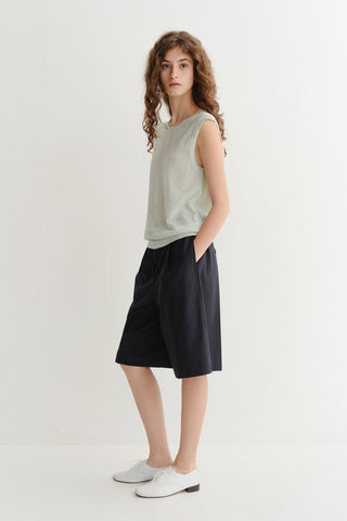 UNISEX SHEER LAYERING KNIT VEST MINT