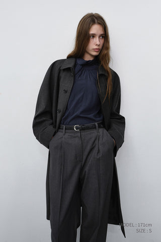 TIE BLOUSE NAVY