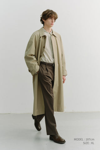 UNISEX REFINED MAC COAT KHAKI