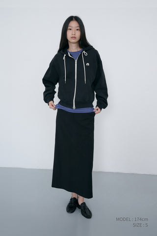 H-LINE LONG SKIRT BLACK
