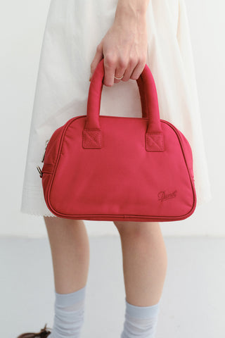 NYLON BOSTON TOTE BAG RED