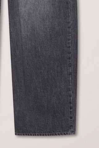 RELAXED CURVED JEANS WASHED GREY