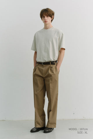 UNISEX LOOSE T-SHIRT OATMEAL MELANGE