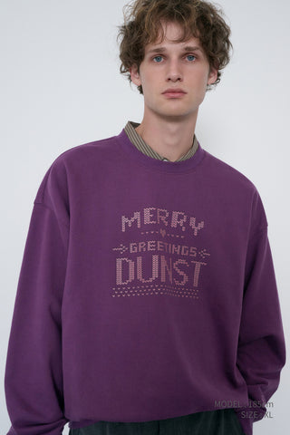 UNISEX PIXEL SWEATSHIRT PURPLE