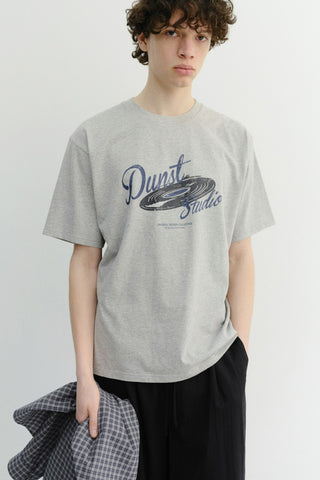 UNISEX VINYL T-SHIRT MELANGE GREY