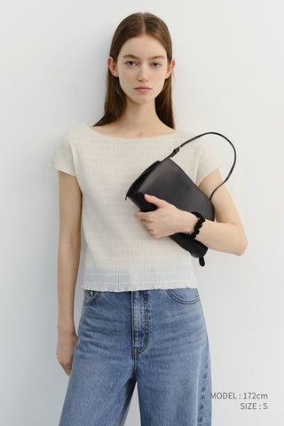 PLEATS BLOUSE IVORY
