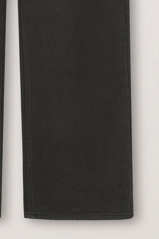 BRUSHED STRAIGHT JEANS KHAKI BROWN
