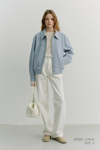 ESSENTIAL STRAIGHT FULL LENGTH JEANS OFF WHITE
