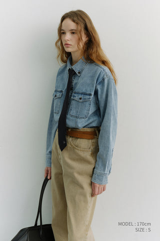 UNISEX CLASSIC DENIM SHIRT LIGHT BLUE