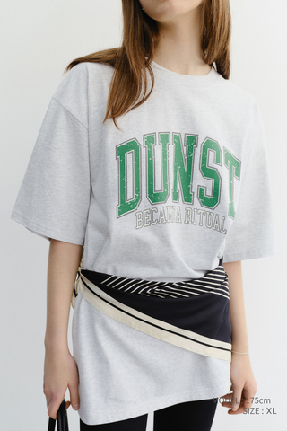 UNISEX VINTAGE ARCH LOGO T-SHIRT LIGHT MELANGE GREY