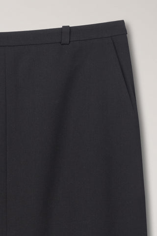 H-LINE MAXI SKIRT BLACK