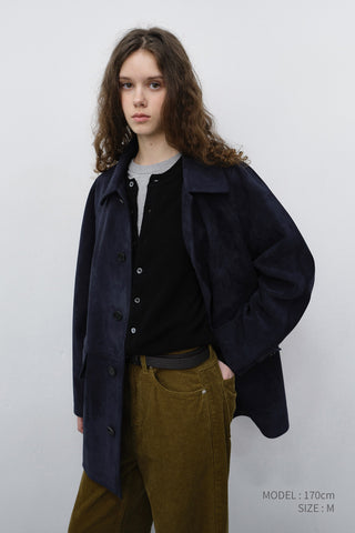 UNISEX LILY ALTER-SUEDE HALF JACKET BLUE NAVY