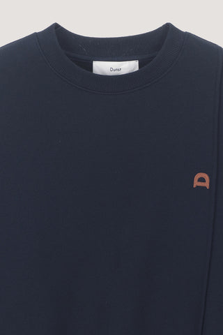 UNISEX DUNST LOGO CREASE SWEATSHIRT FRENCH NAVY