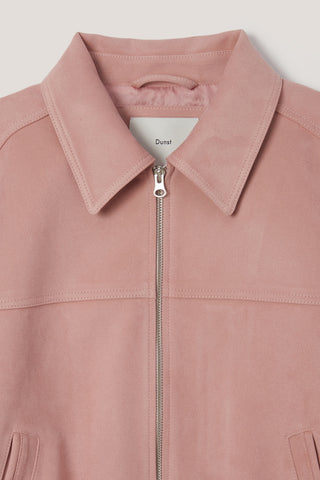 UNISEX ALTER-SUEDE COLLARED BLOUSON SOFT PINK