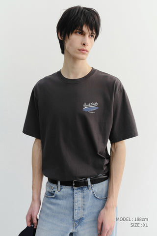 UNISEX SUMMER HOLIDAY SURF BOARD T-SHIRT CHARCOAL GREY
