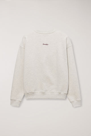 UNISEX VINYL SWEATSHIRT OATMEAL MELANGE