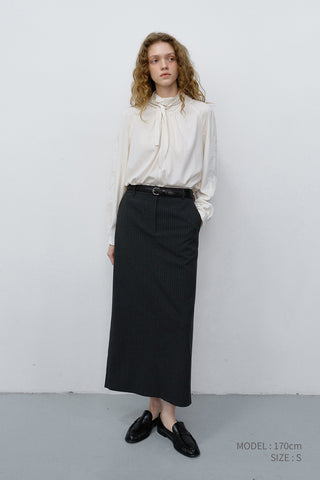 TIE BLOUSE CREAM