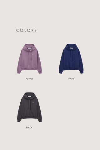 UNISEX GARMENT DYED HOODIE BLACK