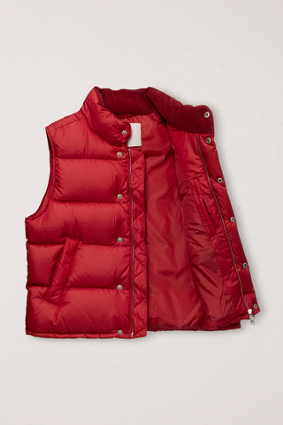 UNISEX GOOSE DOWN VEST RED