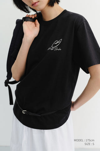 UNISEX HEART D LOGO T-SHIRT BLACK