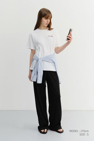 UNISEX MARINE LOGO T-SHIRT OFF WHITE